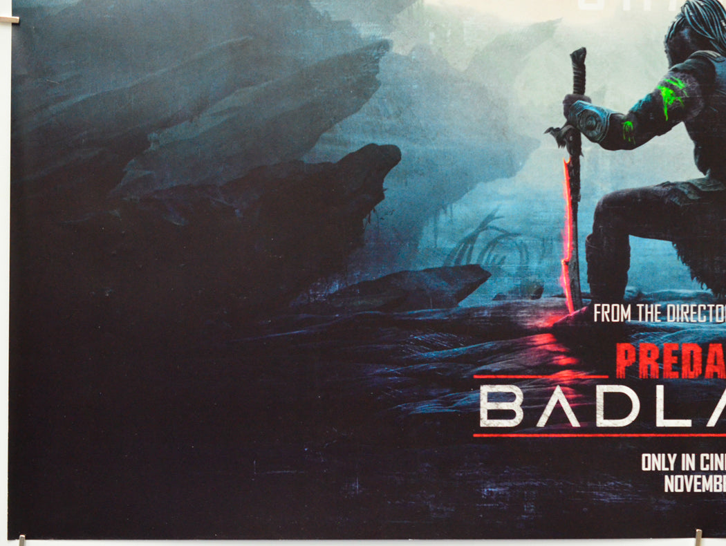 Predator: Badlands (Bottom Left) Cinema Quad Movie Poster 