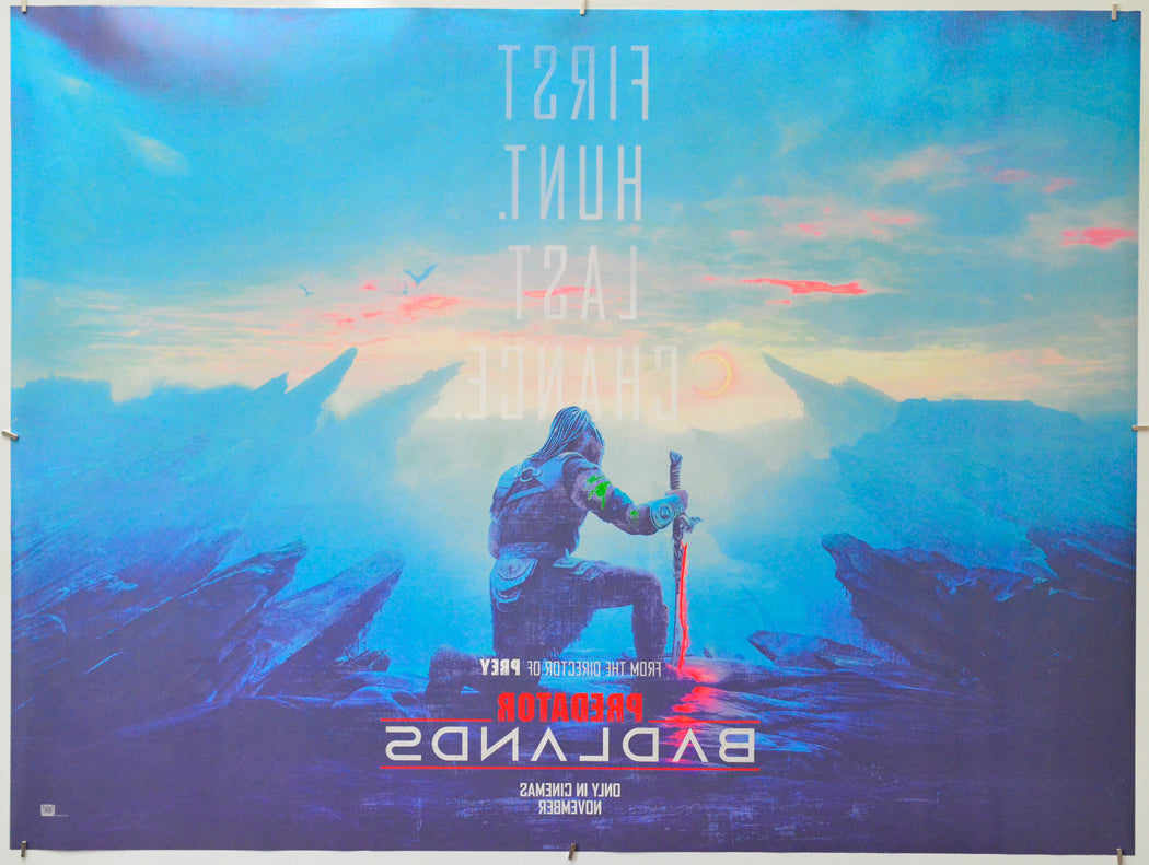 Predator: Badlands (Back) Cinema Quad Movie Poster 