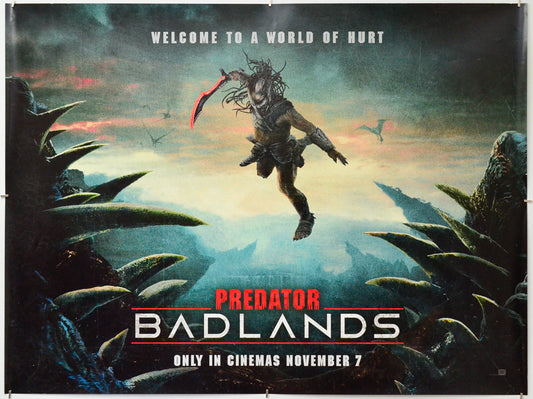 Predator: Badlands - Original Quad Poster - Film Poster - Movie Poster