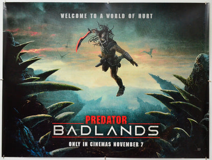Predator: Badlands - Original Quad Poster - Film Poster - Movie Poster