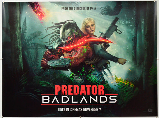 Predator: Badlands - Original Quad Poster - Film Poster - Movie Poster