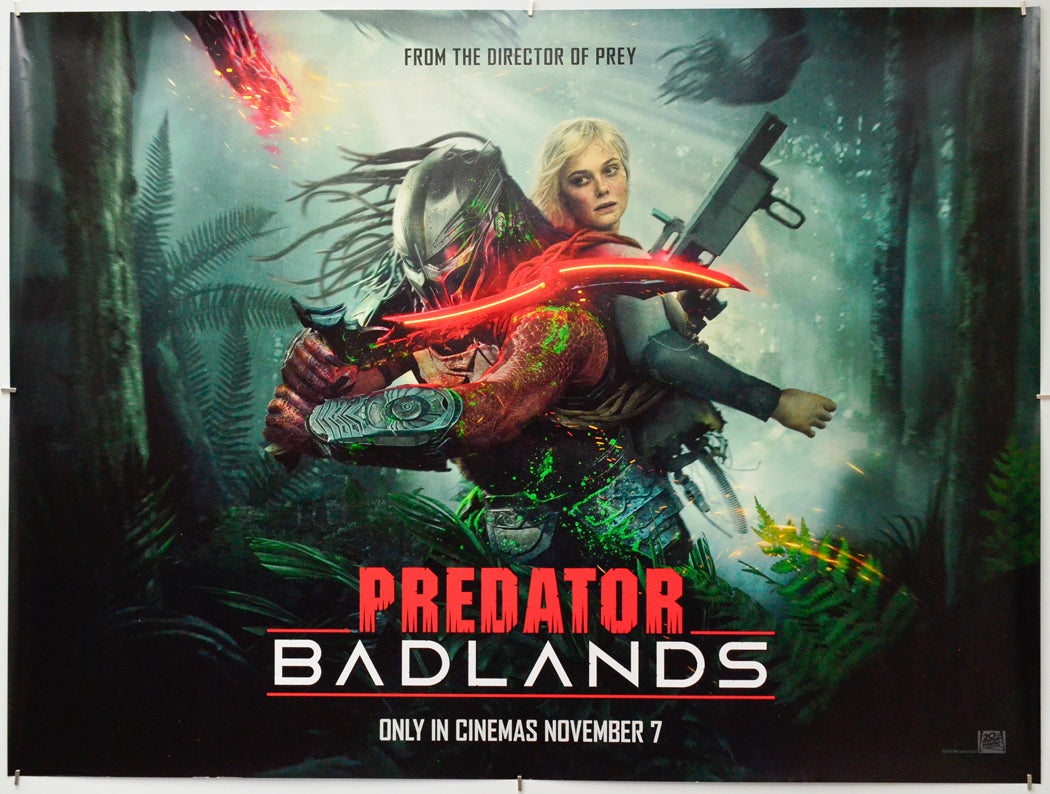 Predator: Badlands - Original Quad Poster - Film Poster - Movie Poster