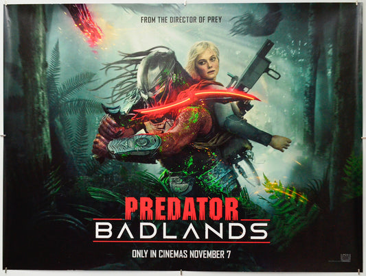 Predator: Badlands - Original Quad Poster - Film Poster - Movie Poster