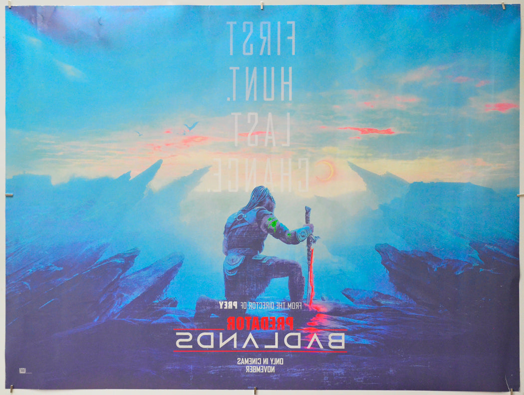 Predator: Badlands (Back) Cinema Quad Movie Poster 
