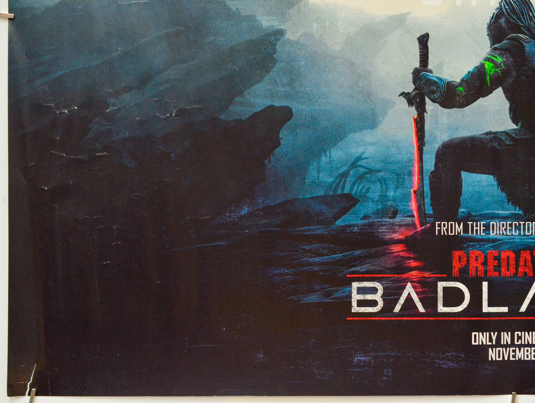 Predator: Badlands (Bottom Left) Cinema Quad Movie Poster 