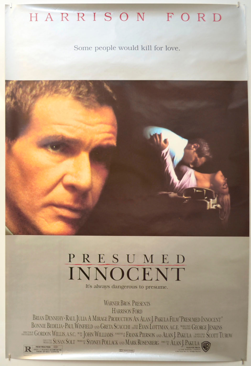 Presumed Innocent Original One Sheet Poster - Film Poster - Movie Poster