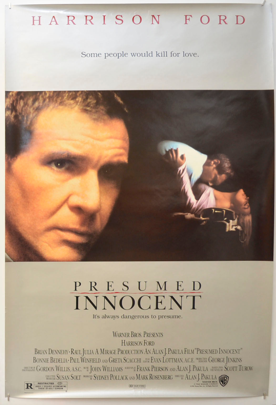 Presumed Innocent Original One Sheet Poster - Film Poster - Movie Poster