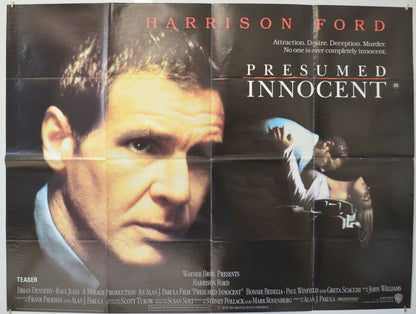 Presumed Innocent  Original Quad Poster - Film Poster - Movie Poster