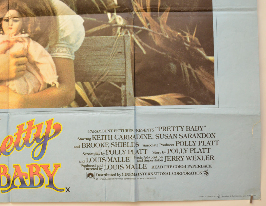 PRETTY BABY (Bottom Right) Cinema Quad Movie Poster 