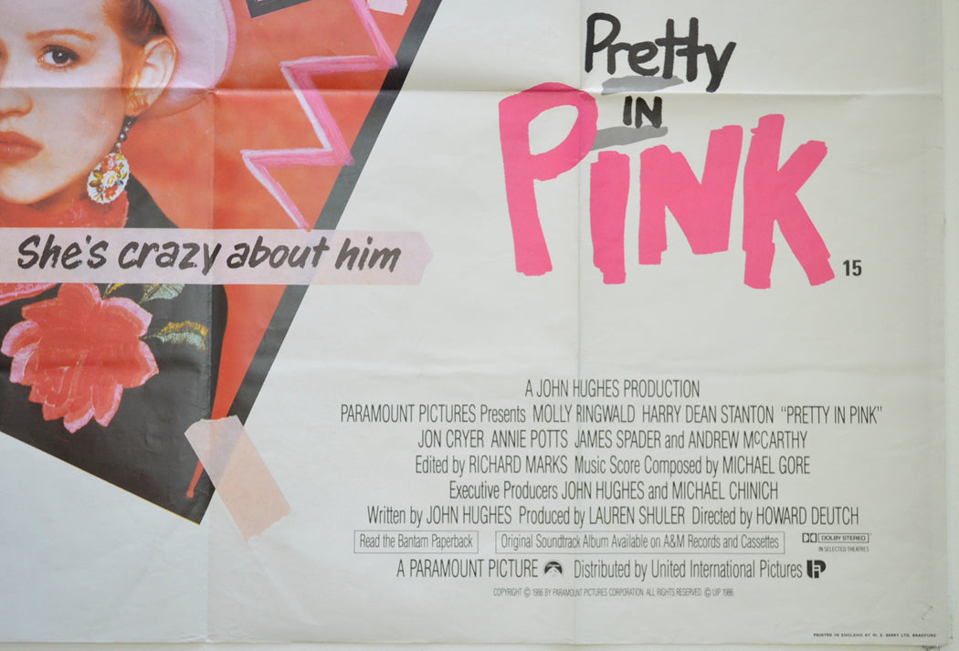 PRETTY IN PINK (Bottom Right) Cinema Quad Movie Poster 