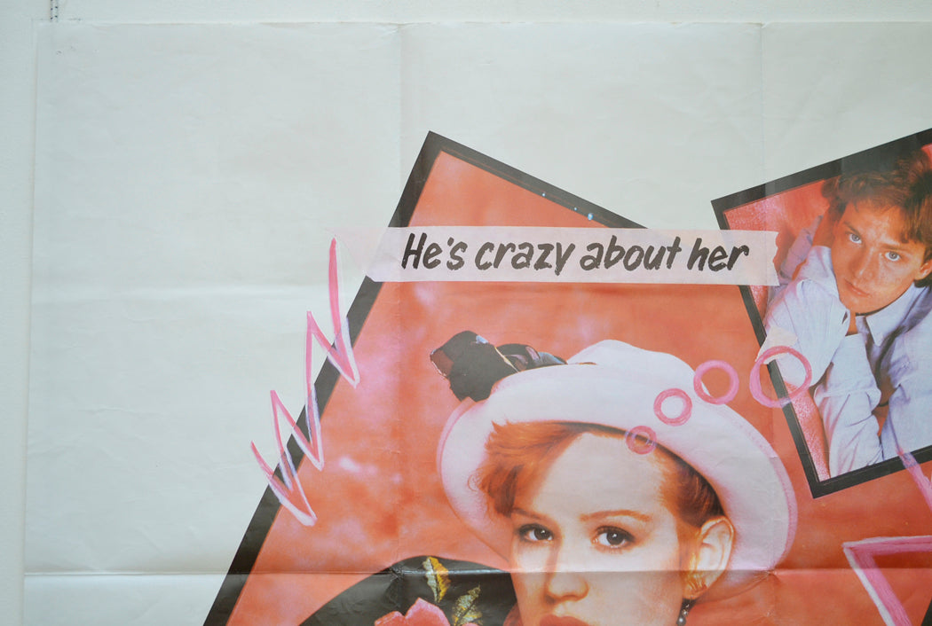 PRETTY IN PINK (Top Left) Cinema Quad Movie Poster 