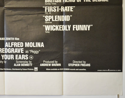 PRICK UP YOUR EARS (Bottom Right) Cinema Quad Movie Poster 