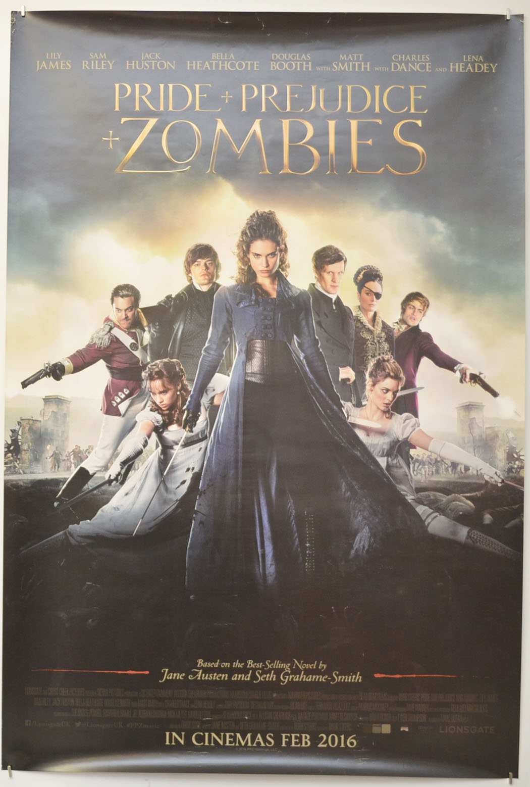 Pride and Prejudice and Zombies Original One Sheet Poster - Film Poster - Movie Poster