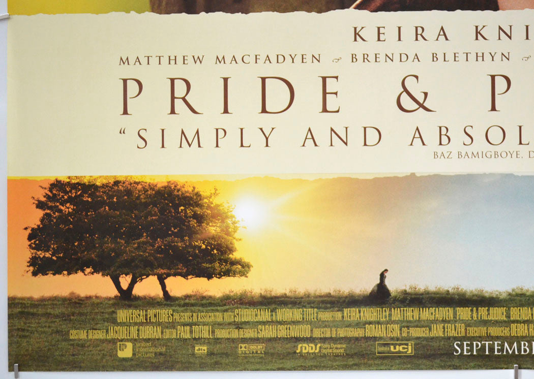 PRIDE AND PREJUDICE (Bottom Left) Cinema Quad Movie Poster 