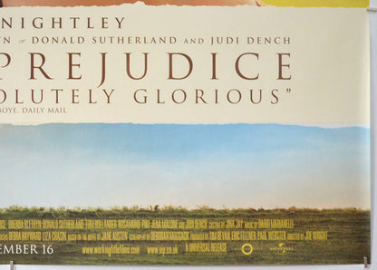 PRIDE AND PREJUDICE (Bottom Right) Cinema Quad Movie Poster 