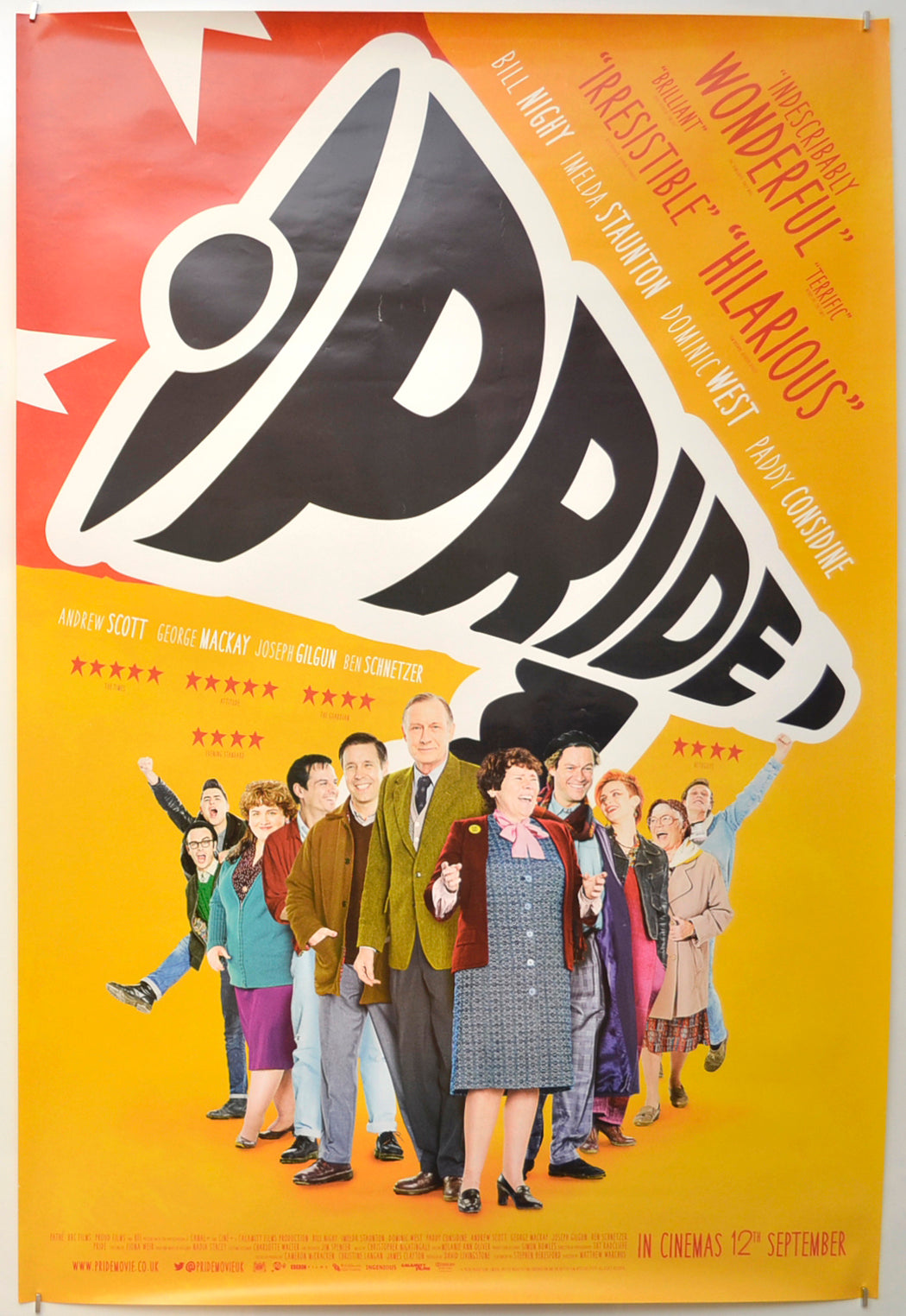 Pride Original One Sheet Poster - Film Poster - Movie Poster