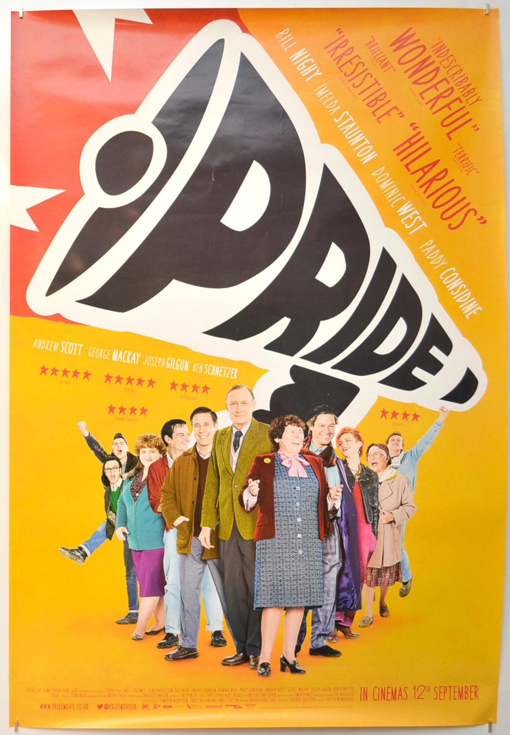 Pride Original One Sheet Poster - Film Poster - Movie Poster