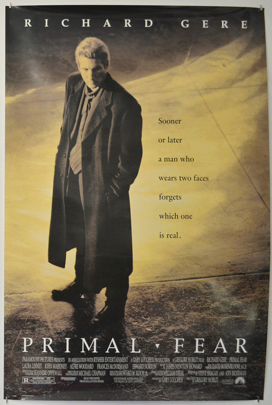 Primal Fear  Original One Sheet Poster - Film Poster - Movie Poster