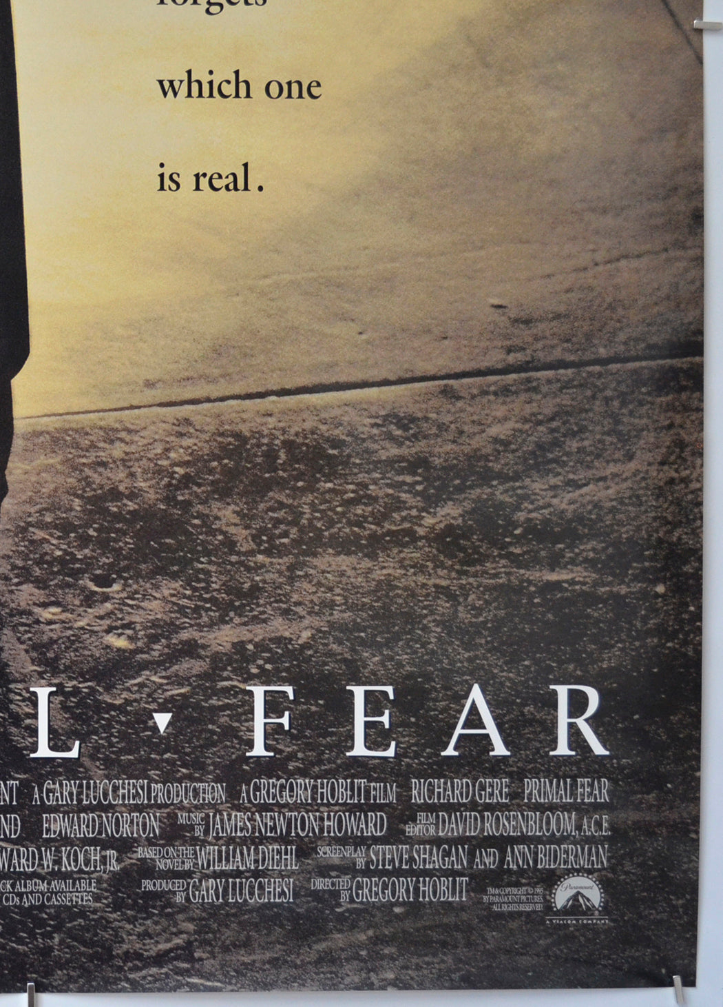 PRIMAL FEAR (Bottom Right) Cinema One Sheet Movie Poster 