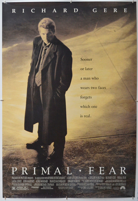 Primal Fear Original One Sheet Poster - Film Poster - Movie Poster