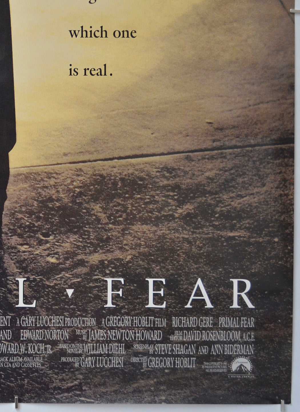 PRIMAL FEAR (Bottom Right) Cinema One Sheet Movie Poster 