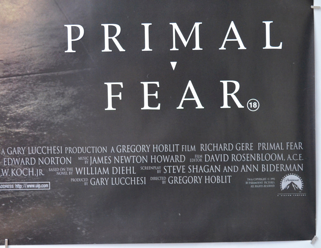 PRIMAL FEAR (Bottom Right) Cinema Quad Movie Poster 