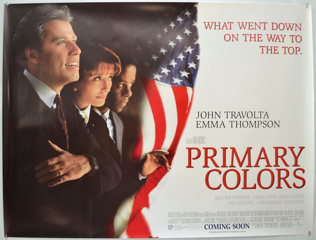 Primary Colors Original Quad Poster - Film Poster - Movie Poster