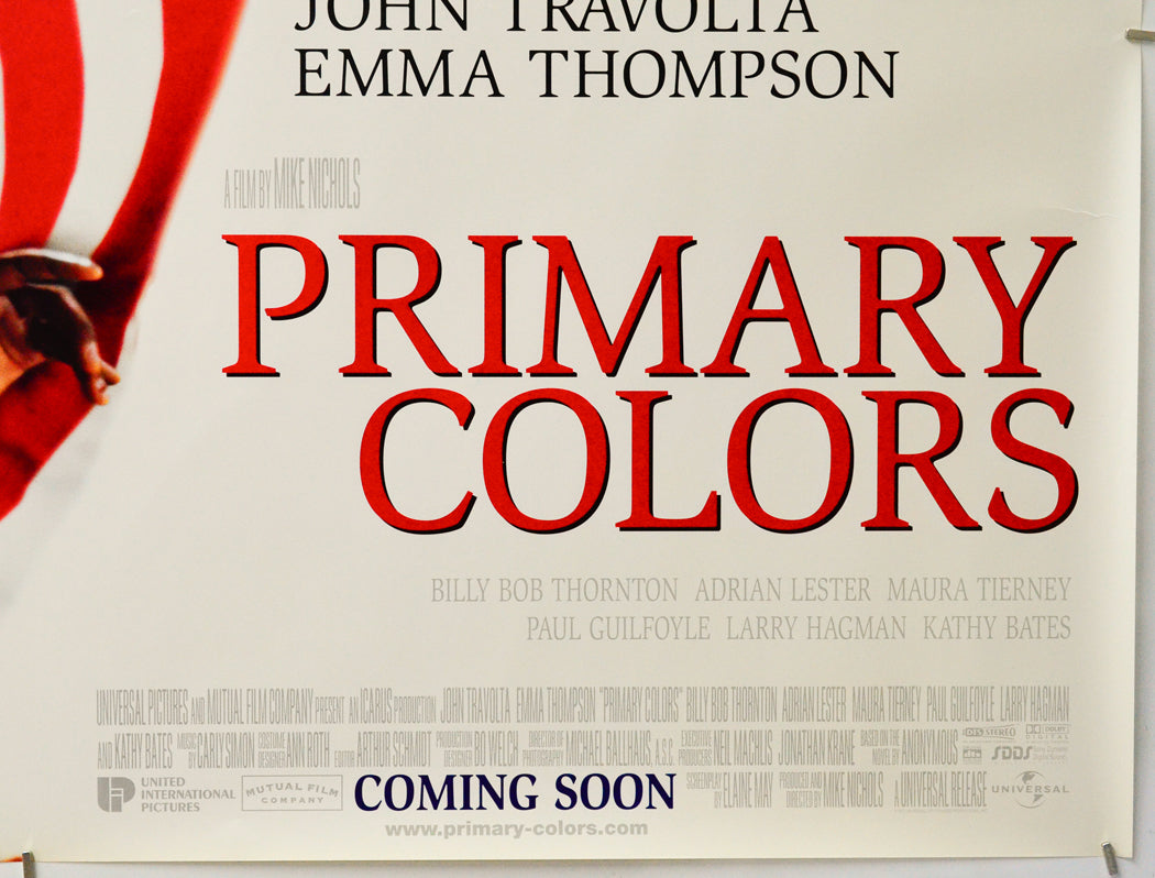 Primary Colors (Bottom Right) Cinema Quad Movie Poster 