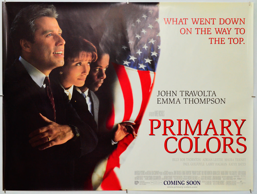 Primary Colors - Original Quad Poster - Film Poster - Movie Poster