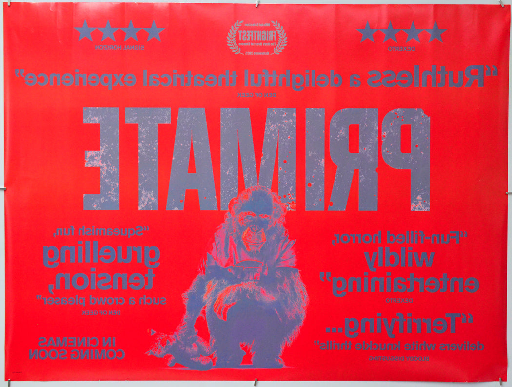 Primate (Back) Cinema Quad Movie Poster 