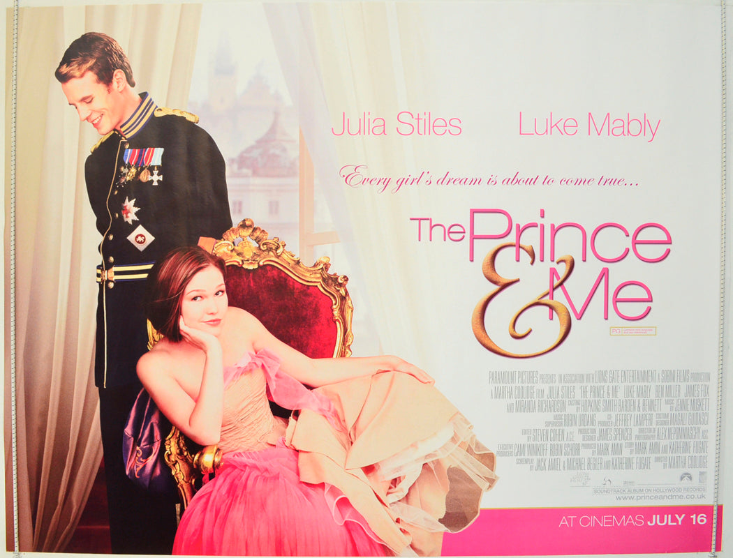 The Prince And Me  Original British Quad Poster - Film Poster - Movie Poster 