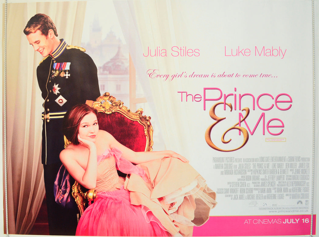 The Prince And Me  Original British Quad Poster - Film Poster - Movie Poster 