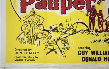 THE PRINCE AND THE PAUPER (Bottom Left) Cinema Quad Movie Poster 