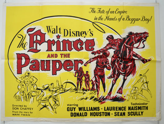 The Prince And The Pauper  (a.k.a. Disneyland - The Prince and the Pauper: The Pauper King)  Original Quad Poster - Film Poster - Movie Poster 