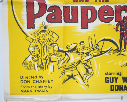 THE PRINCE AND THE PAUPER (Bottom Left) Cinema Quad Movie Poster 