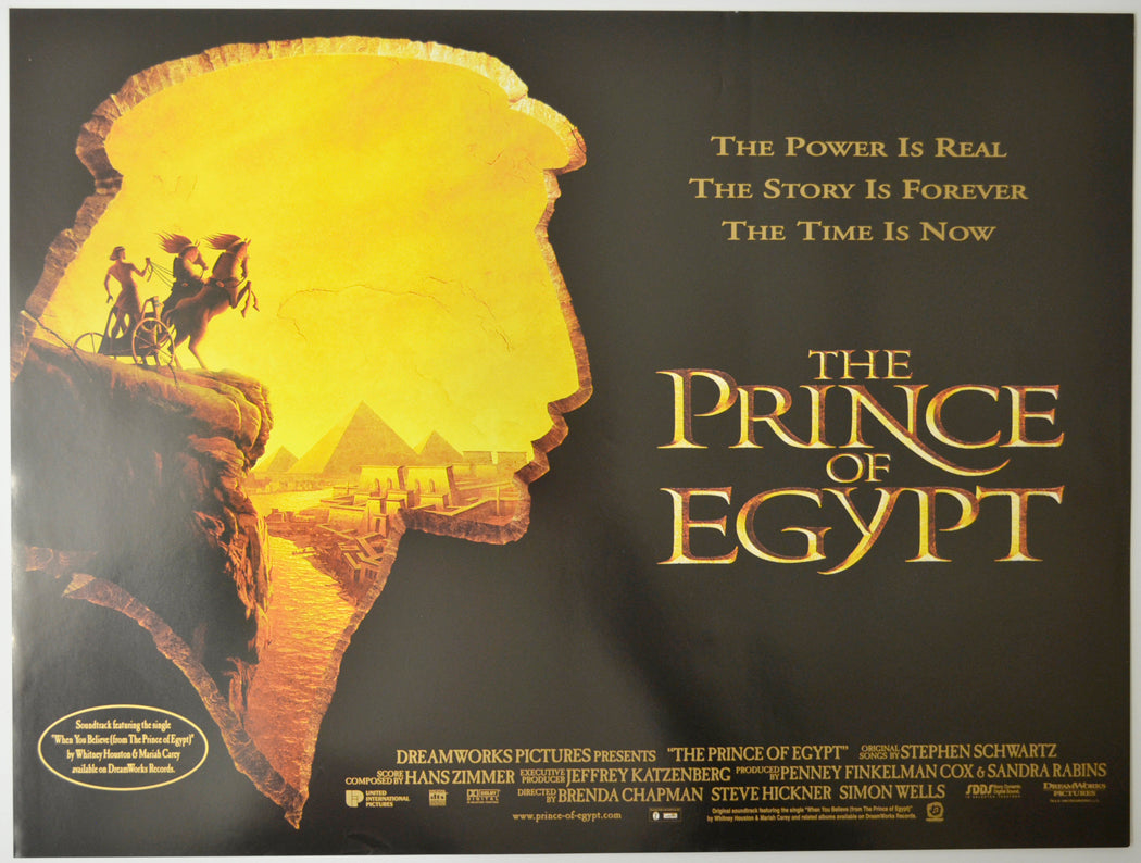 The Prince Of Egypt Original Mini Quad Poster - Film Poster - Movie Poster