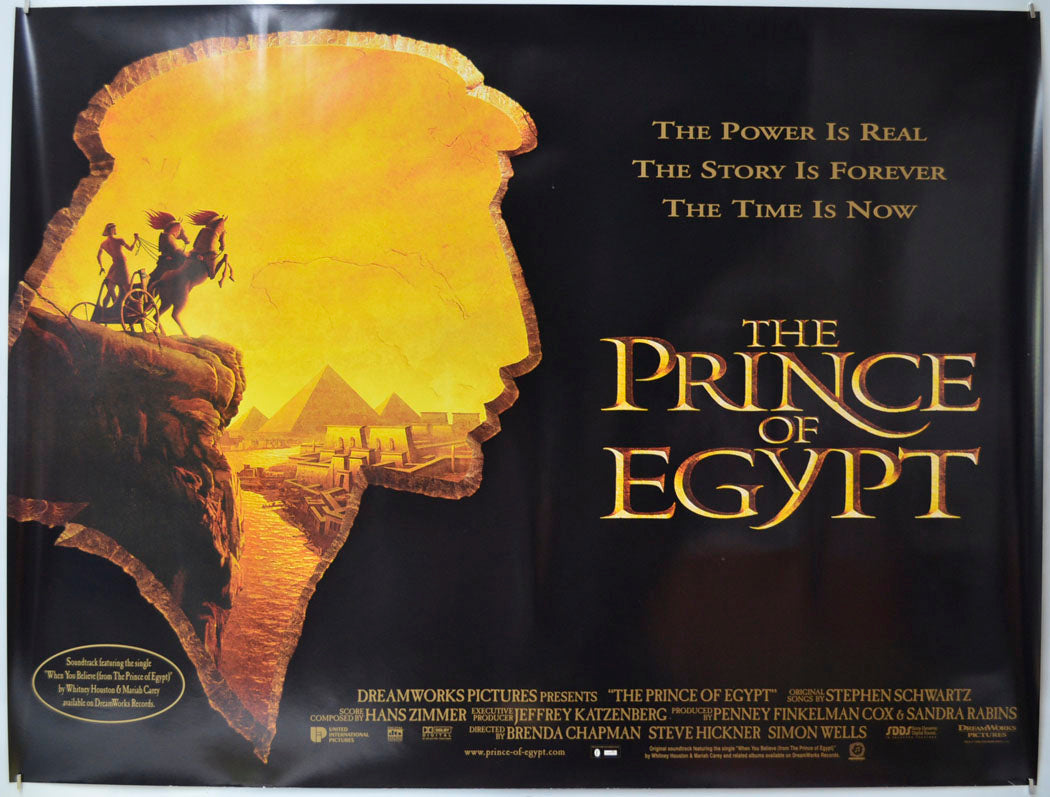 The Prince Of Egypt Original Quad Poster - Film Poster - Movie Poster