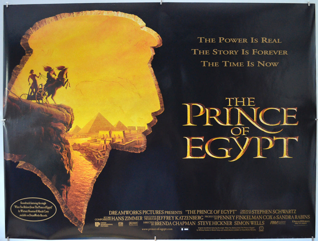 The Prince Of Egypt - Original Quad Poster - Film Poster - Movie Poster