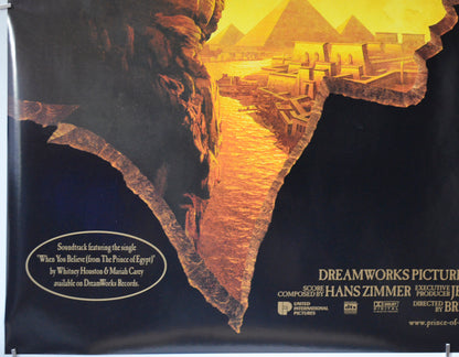 THE PRINCE OF EGYPT (Bottom Left) Cinema Quad Movie Poster 