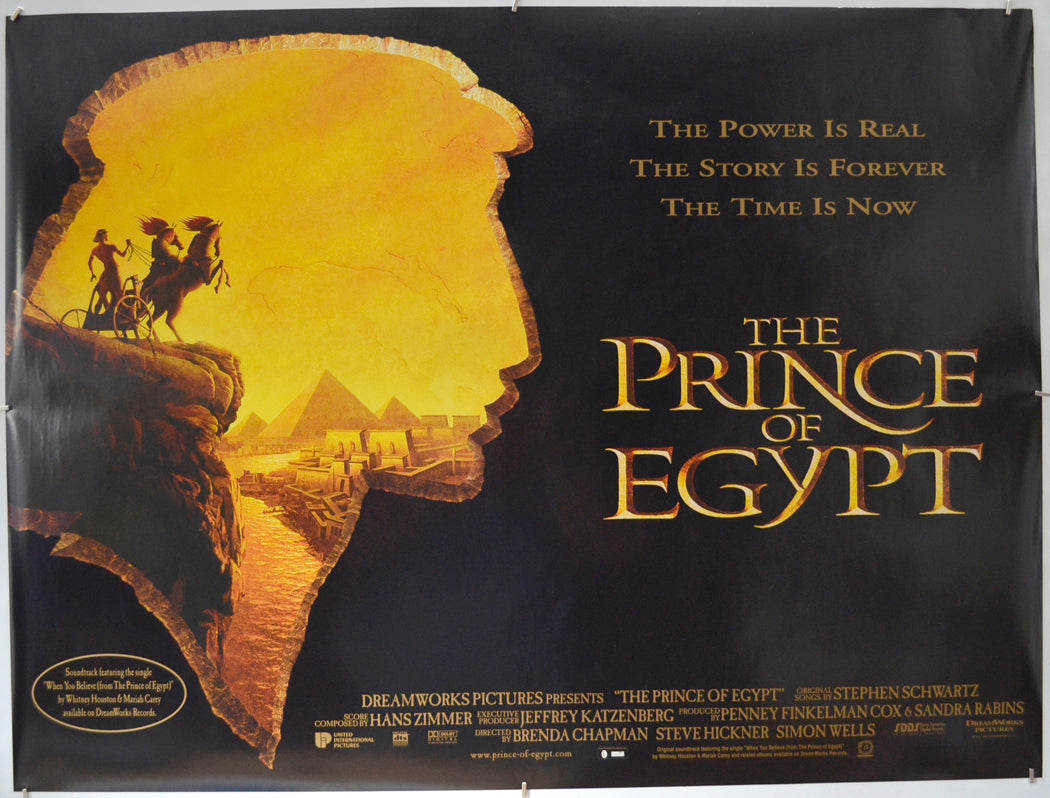 The Prince Of Egypt - Original Quad Poster - Film Poster - Movie Poster