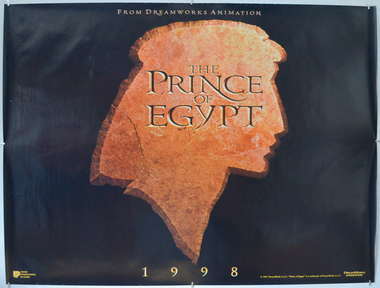 The Prince Of Egypt (Teaser / Advance Version) - Original Quad Poster - Film Poster - Movie Poster