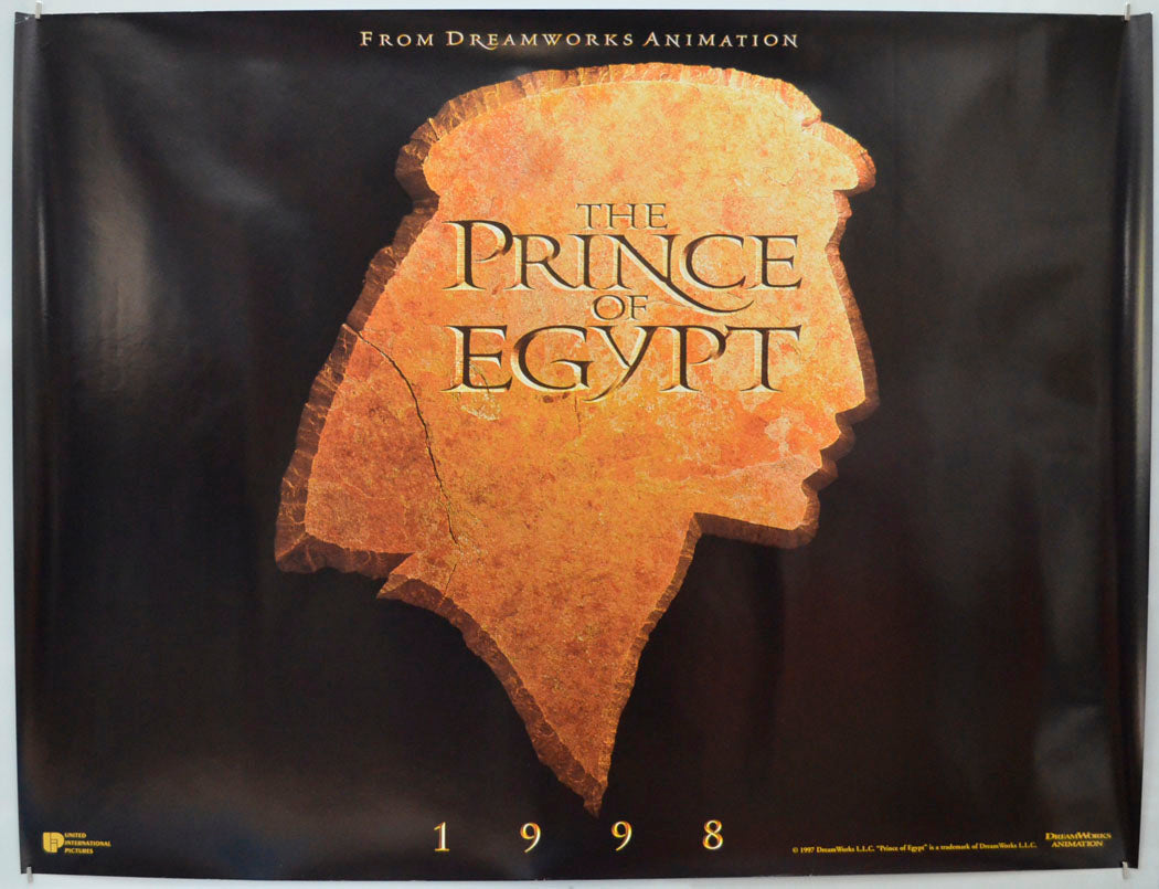 The Prince Of Egypt (Teaser / Advance Version) Original Quad Poster - Film Poster - Movie Poster