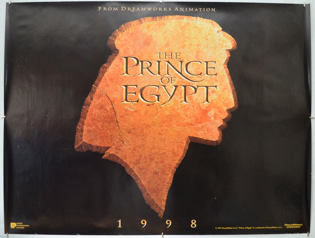 The Prince Of Egypt (Teaser / Advance Version)Original Quad Poster - Film Poster - Movie Poster