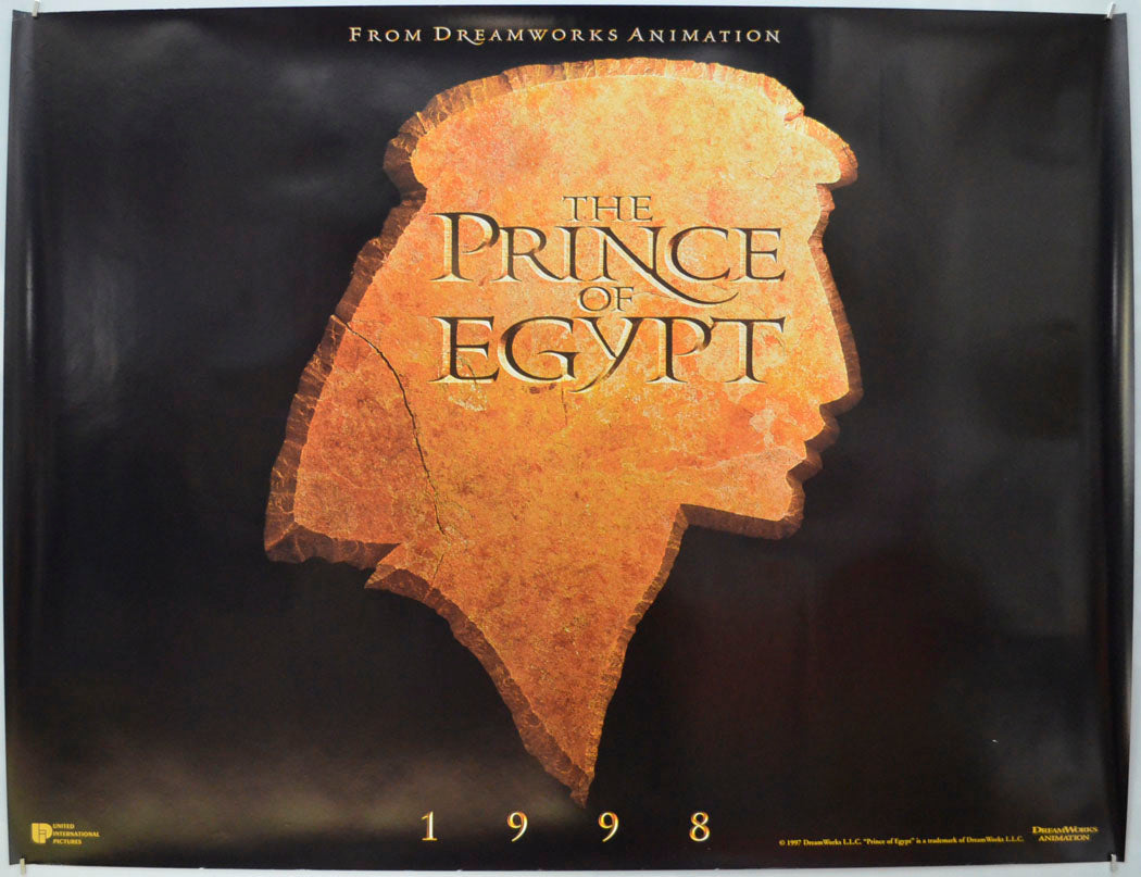 The Prince Of Egypt (Teaser / Advance Version) Original Quad Poster - Film Poster - Movie Poster