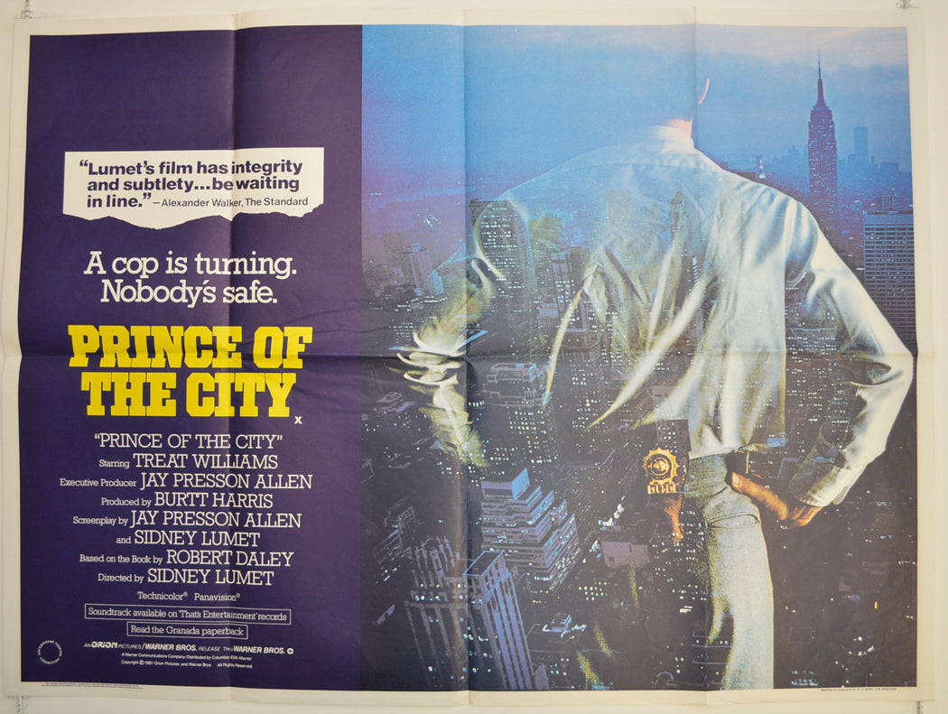 Prince Of The City  Original British Quad Poster - Film Poster - Movie Poster 