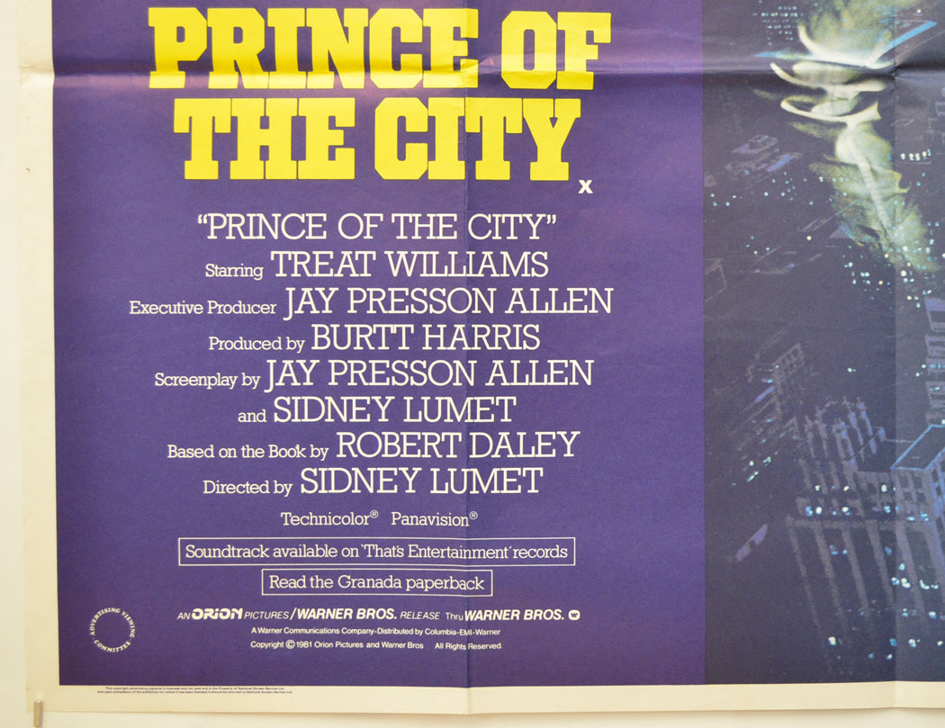 PRINCE OF THE CITY (Bottom Left) Cinema Quad Movie Poster 