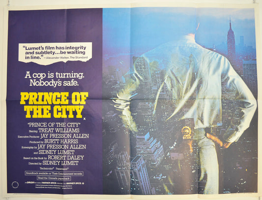 Prince Of The City  Original British Quad Poster - Film Poster - Movie Poster 