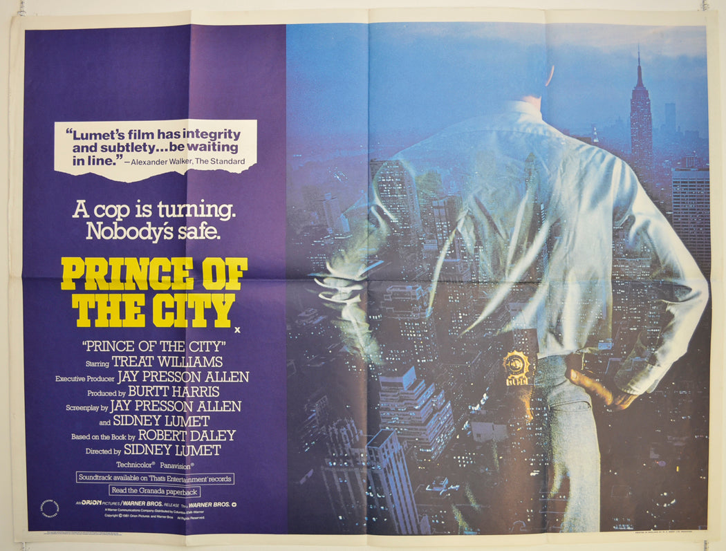 Prince Of The City  Original British Quad Poster - Film Poster - Movie Poster 