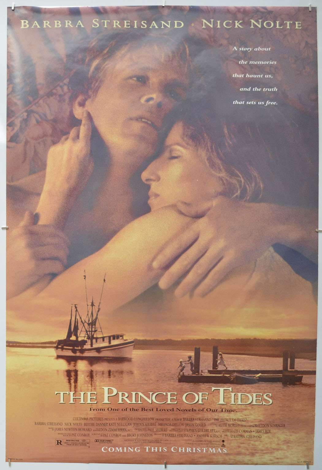 The Prince Of Tides (Teaser / Advance Version) Original One Sheet Poster - Film Poster - Movie Poster