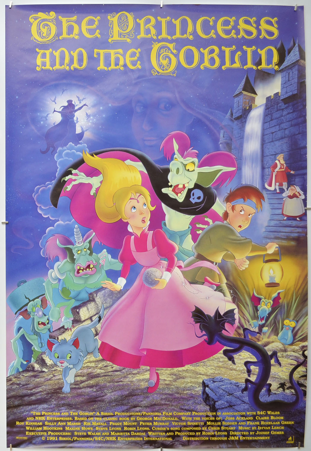 The Princess And The Goblin  Original One Sheet Poster - Film Poster - Movie Poster